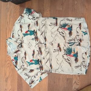 Men's Medium Vintage Desert Print Shirt